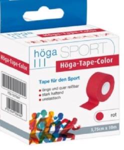 Höga-Tape-Color  3,75cm x 10m  rot, Tape für den Sport