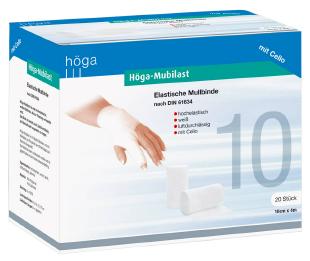 Höga-Mubilast, 10cm x 4m mit Cello, elastische Mullbinde, á 20 Stück