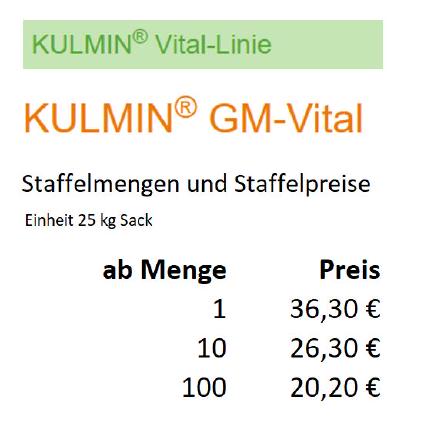  KULMIN® GM-Vital 25 kg Sack