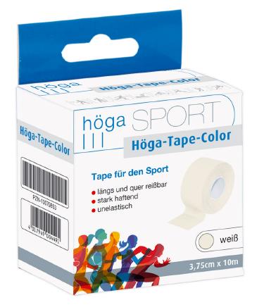  Höga-Tape-Color  3,75cm x 10m  weiß, Tape für den Sport